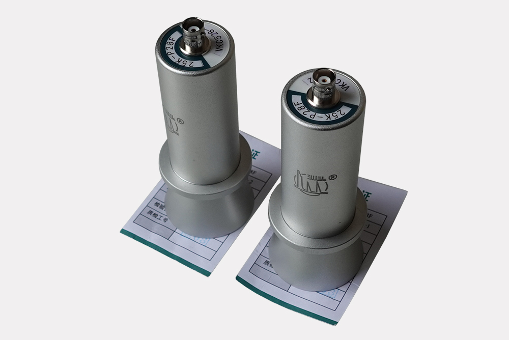 汕頭牌超聲探傷儀探頭低頻率透射式25K-P28F非金屬探傷用探頭